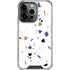 White Terrazzo iPhone 16 Pro Clear Case